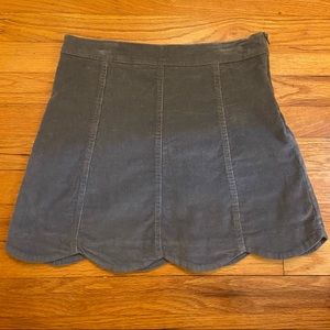 Altar’d State Corduroy Gray Skirt Size Small